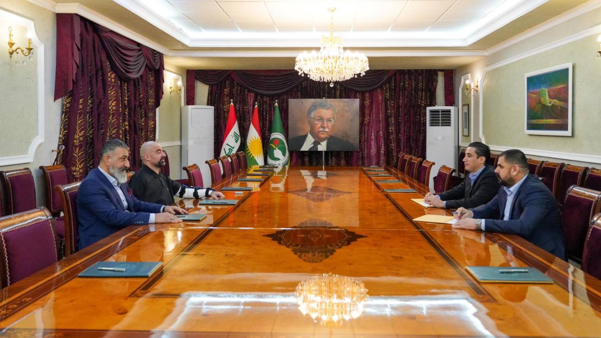 الرئيس بافل يجتمع مع بولو شالاو علي عسكري 
